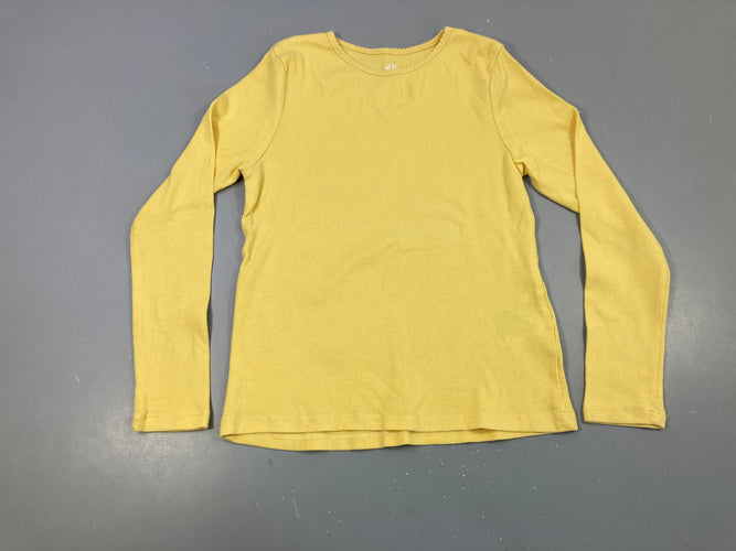 T-shirt m.l côtelé jaune, moins cher chez Petit Kiwi