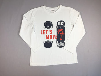 T-shirt m.l blanc skate board