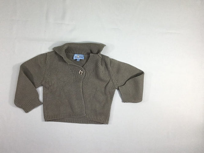 Gilet beige, moins cher chez Petit Kiwi