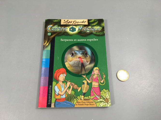 Les carnets de la cabane magique 19 -Serpents et autres reptiles +7a, moins cher chez Petit Kiwi