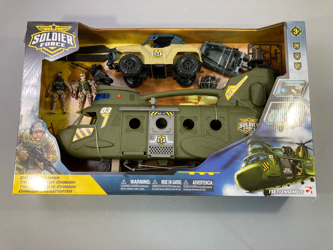 Neuf-Soldier Force Transport Chinook +3a, moins cher chez Petit Kiwi