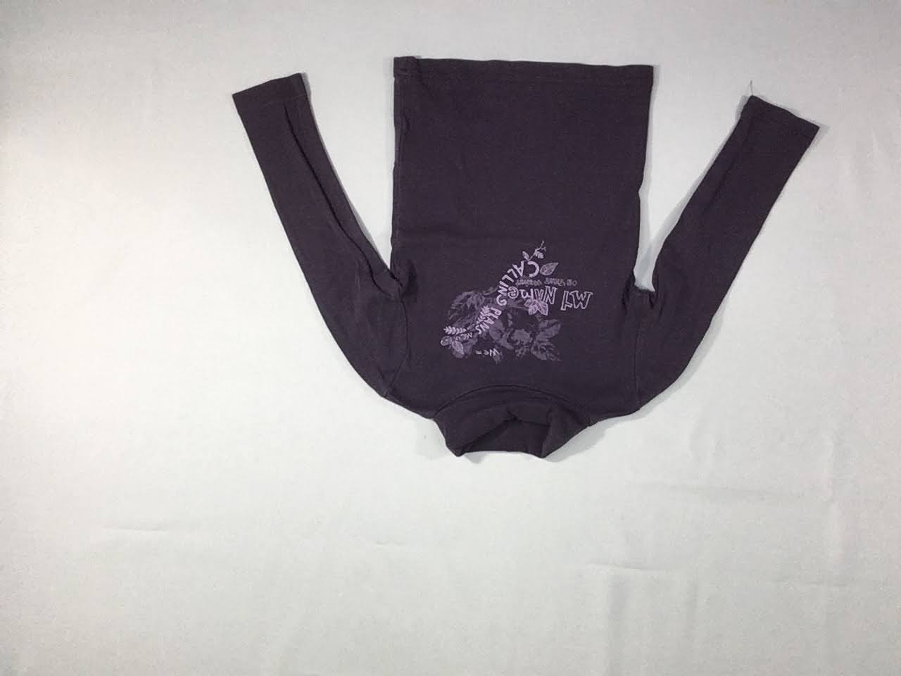 T-shirt col roulé mauve foncé Call