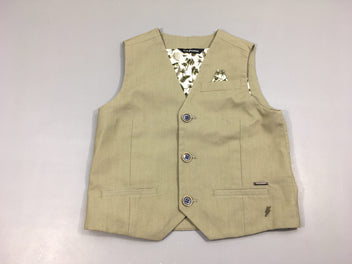 Gilet s.m kaki clair poche foulard