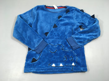 Pull velours bleu dragon