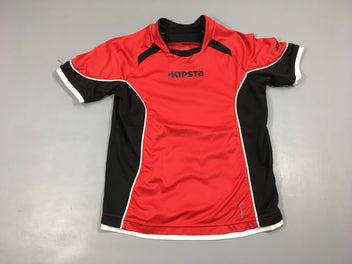 T-shirt m.c de sport rouge/noir kipsta