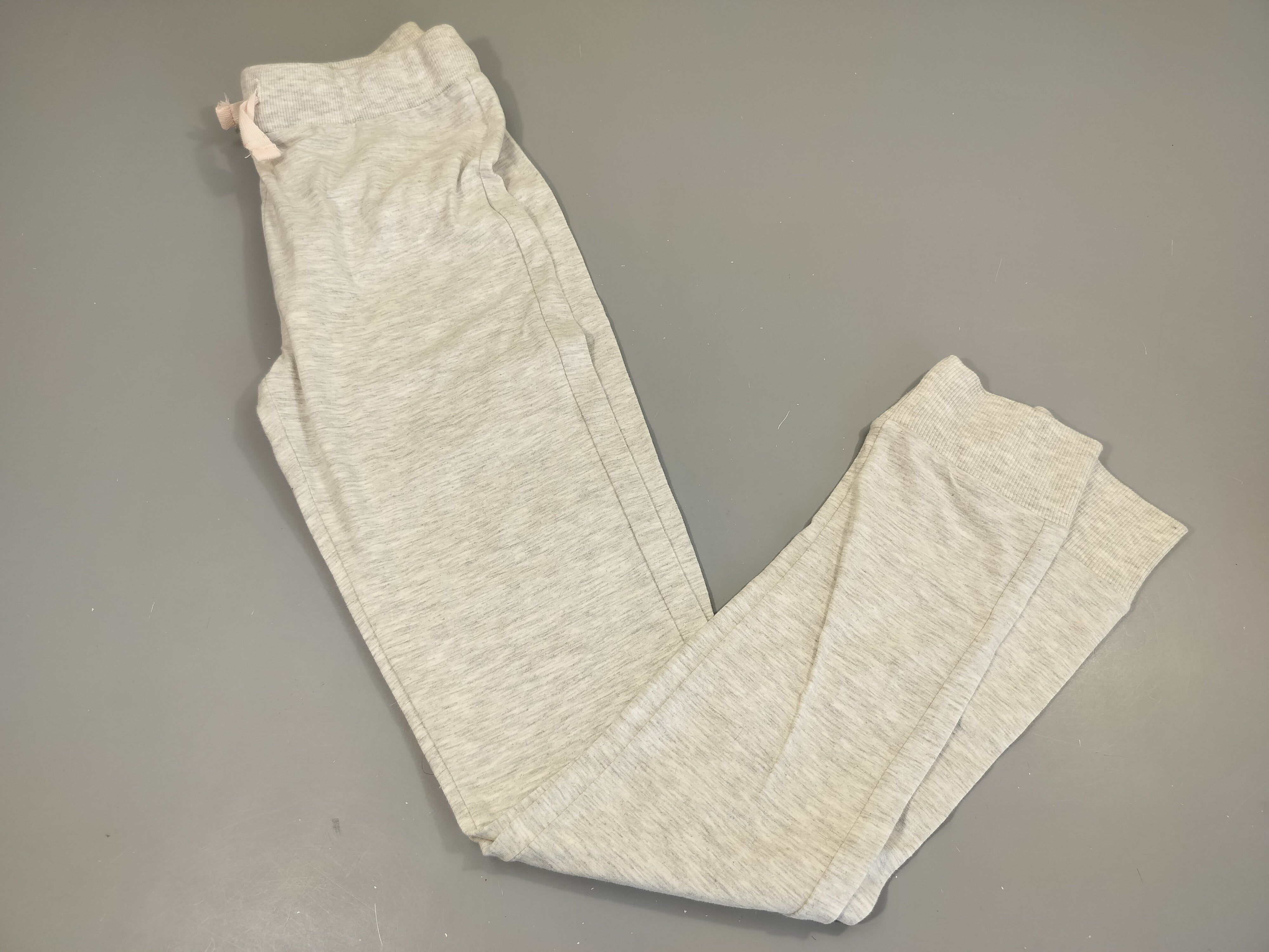 Pantalon jogging  gris clair flammé