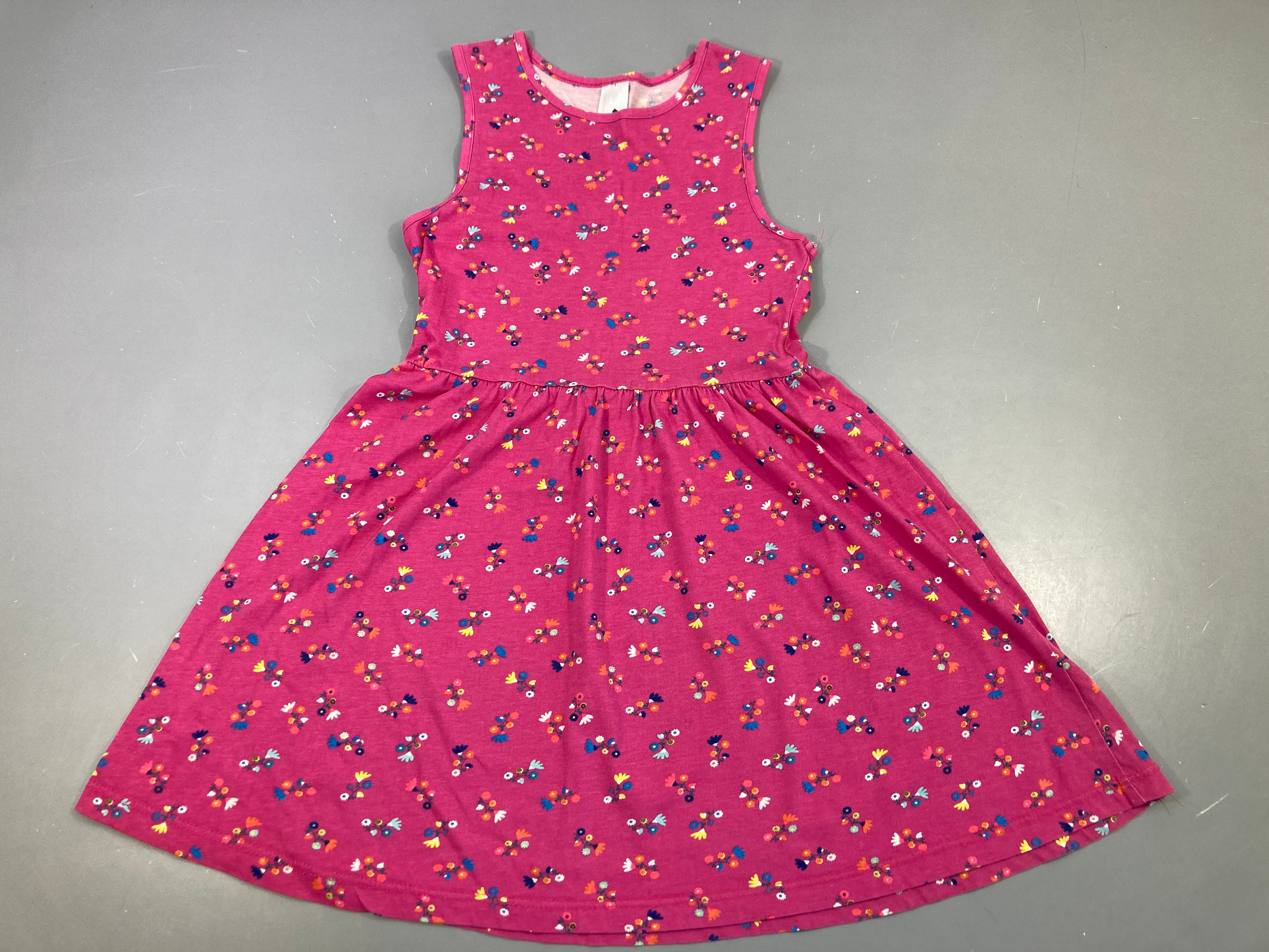 Robe s.m jersey rose fleurie