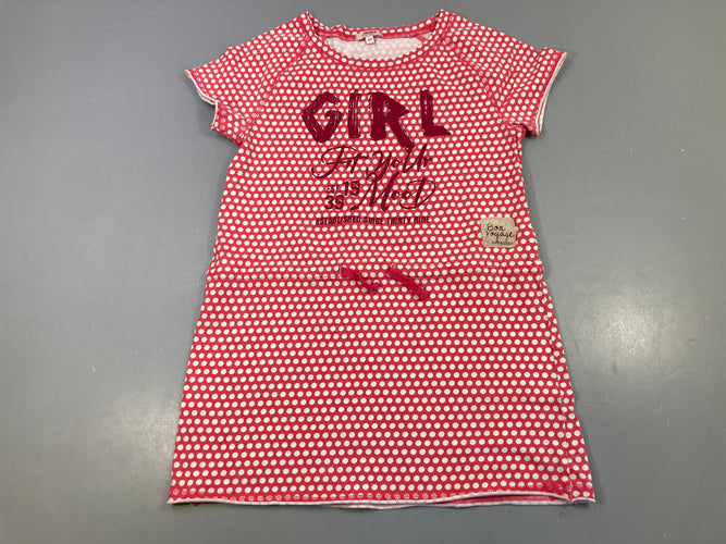 Robe m.c jersey rose pois Girl, moins cher chez Petit Kiwi