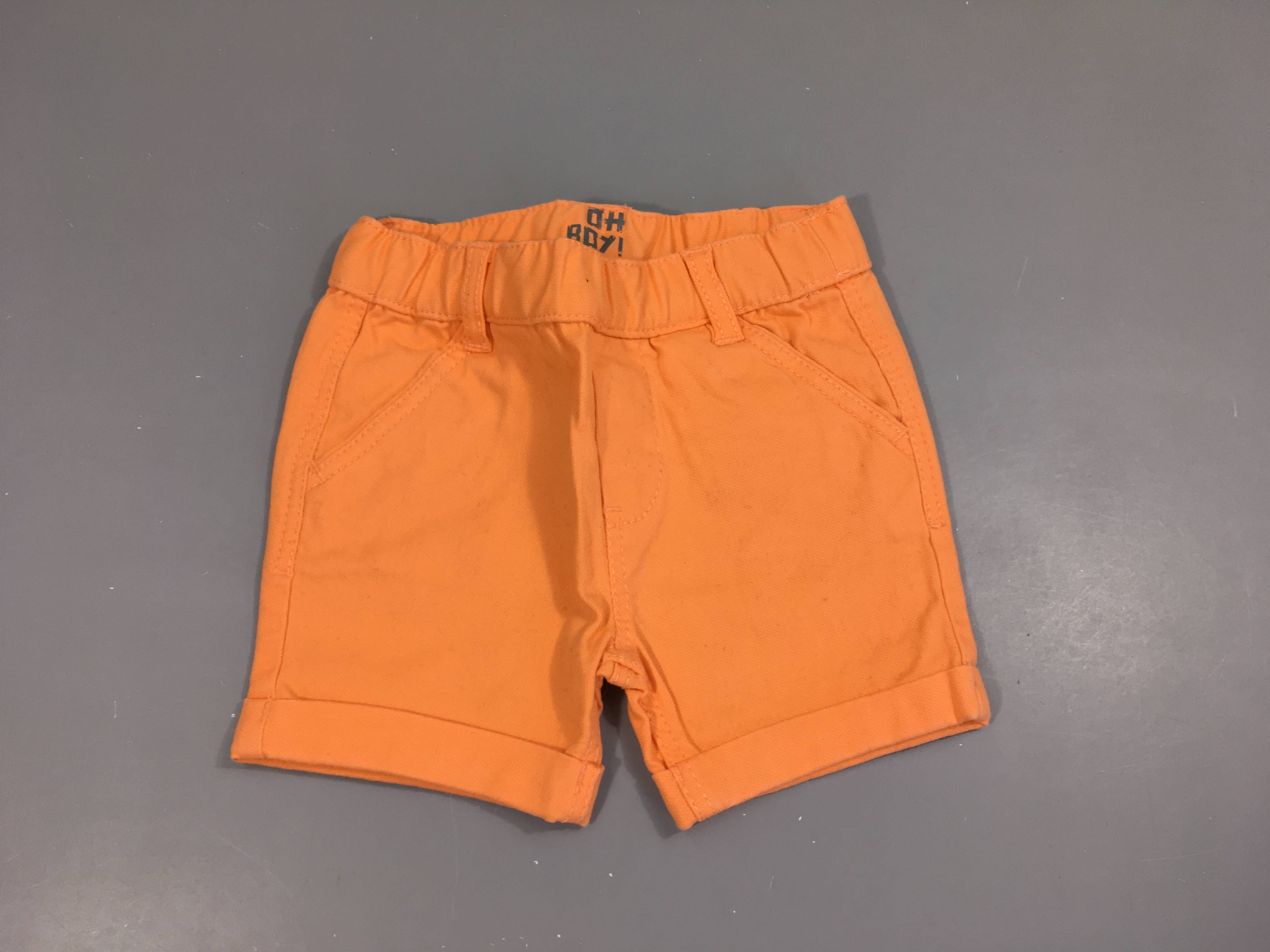 Bermuda orangé à revers