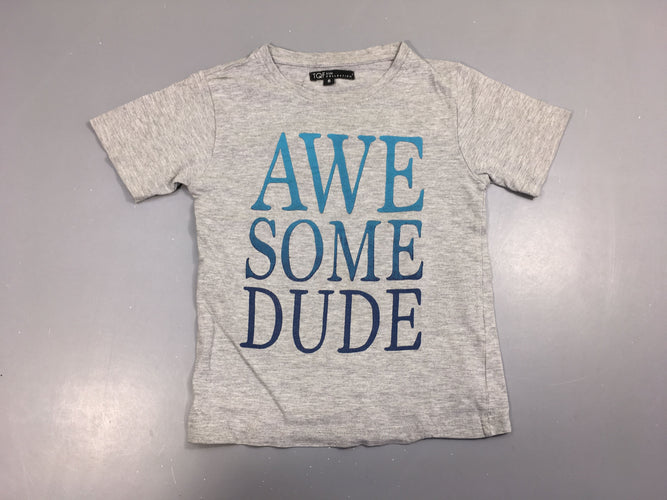 T-shirt m.c gris Awesome, moins cher chez Petit Kiwi
