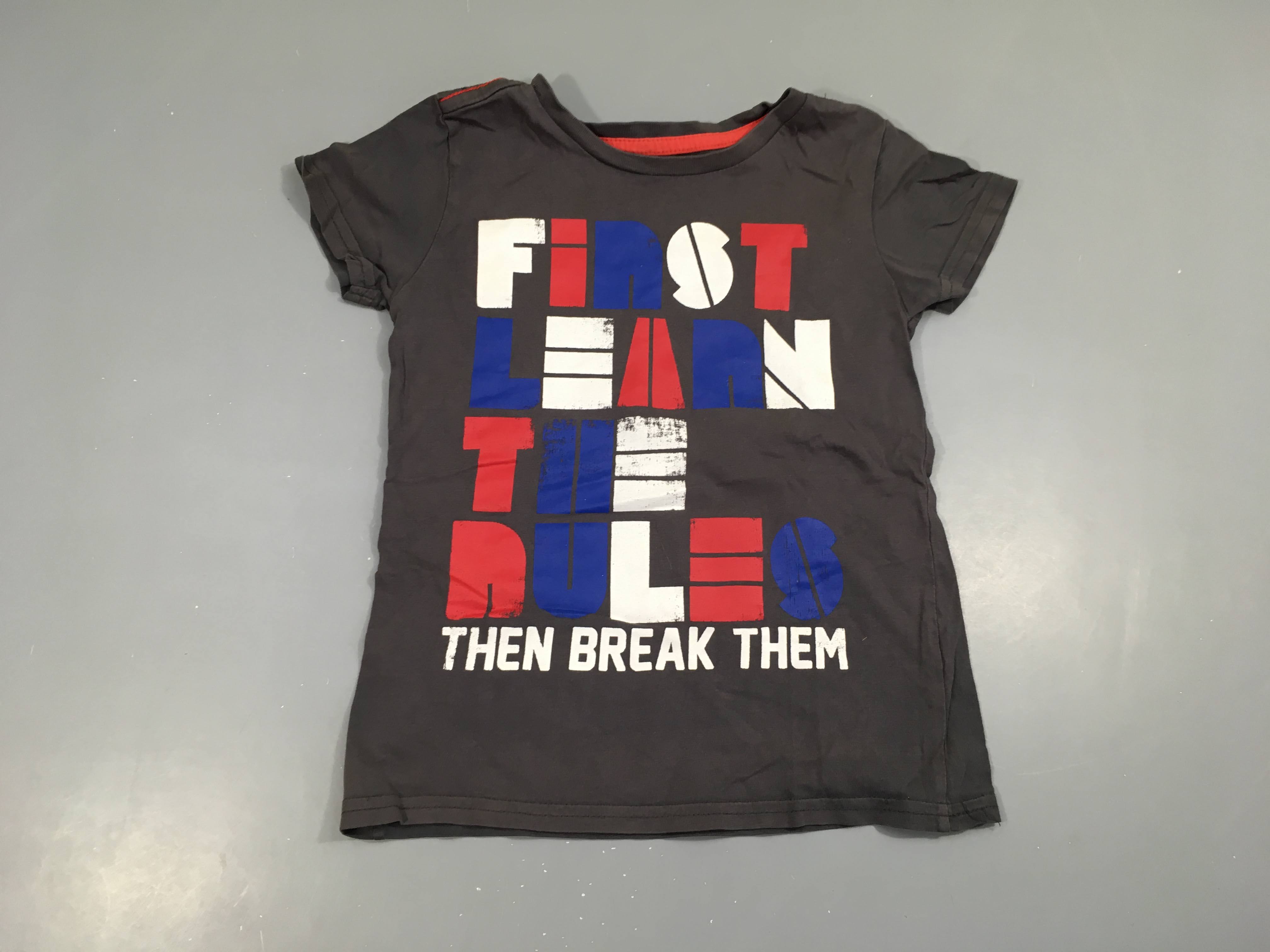 T-shirt m.c gris foncé First