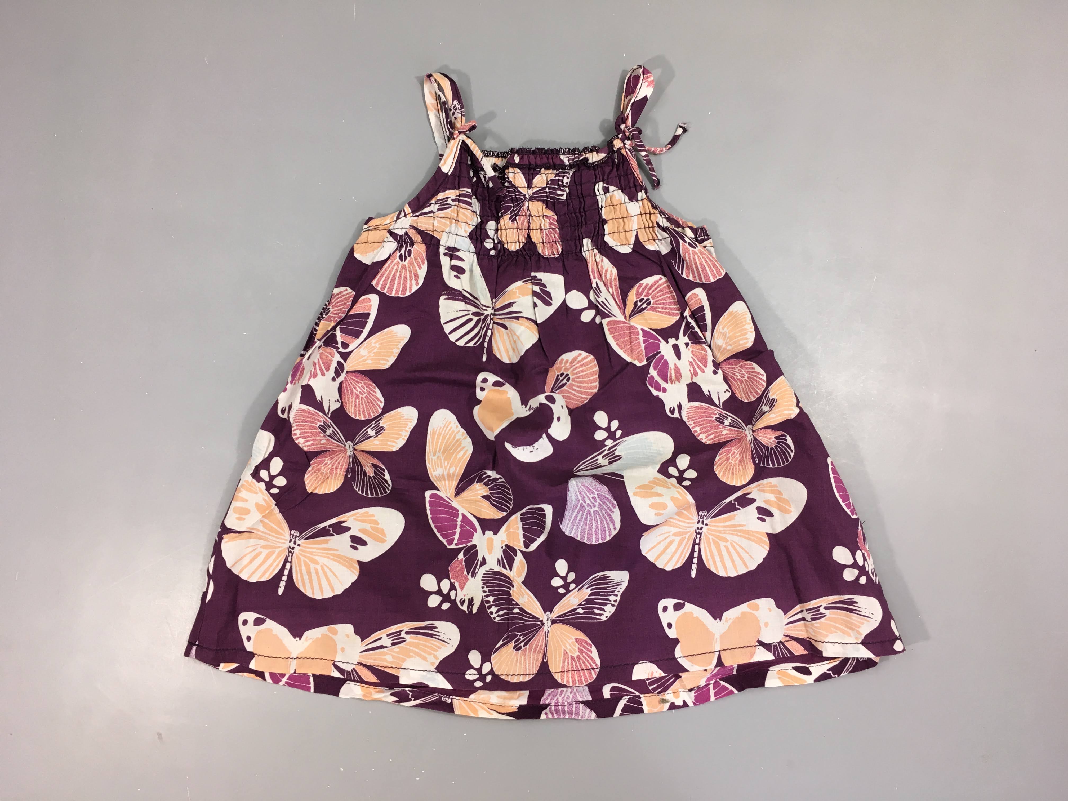 Robe s.m mauve papillons s.mocks