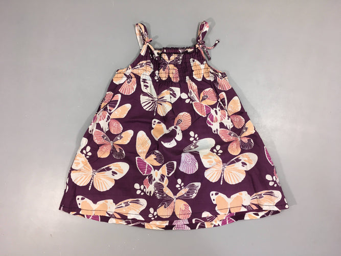 Robe s.m mauve papillons s.mocks, moins cher chez Petit Kiwi