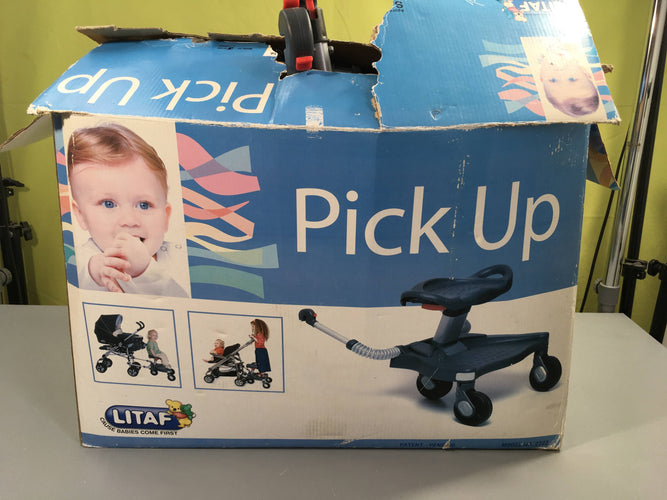 Planche à roulettes Pick-Up avec assise, boite abimée, moins cher chez Petit Kiwi