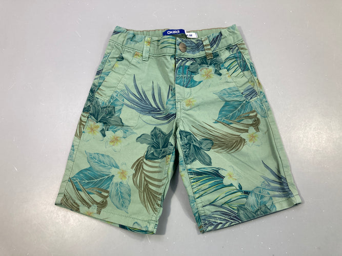 Bermuda chino slim kaki feuillage, moins cher chez Petit Kiwi