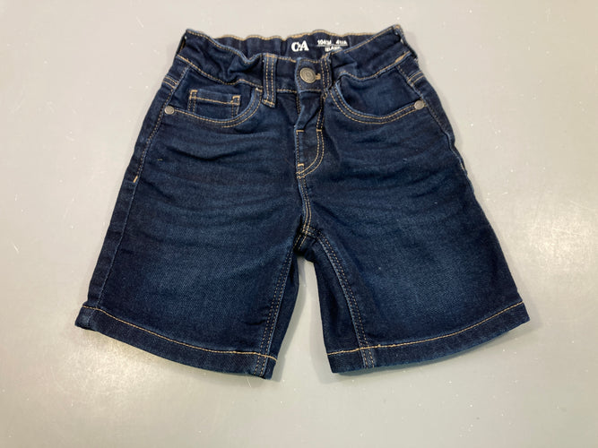Bermuda relaxed jeans soft foncé, moins cher chez Petit Kiwi
