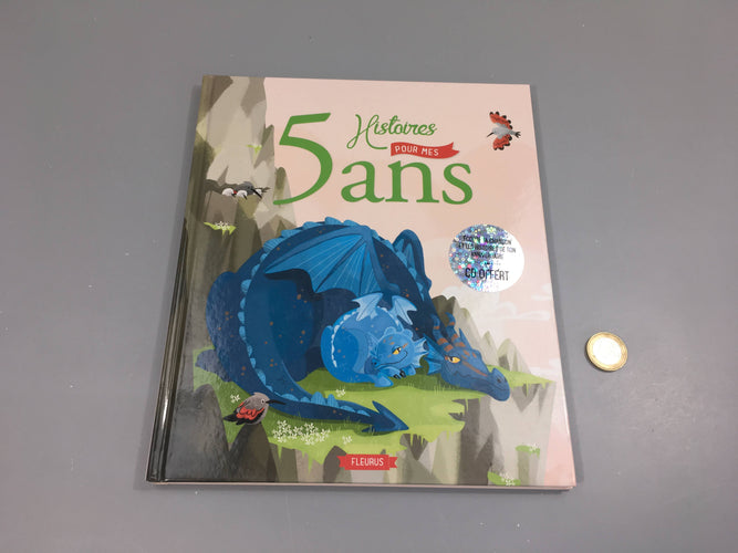 5 histoires pour mes 5ans + CD, moins cher chez Petit Kiwi