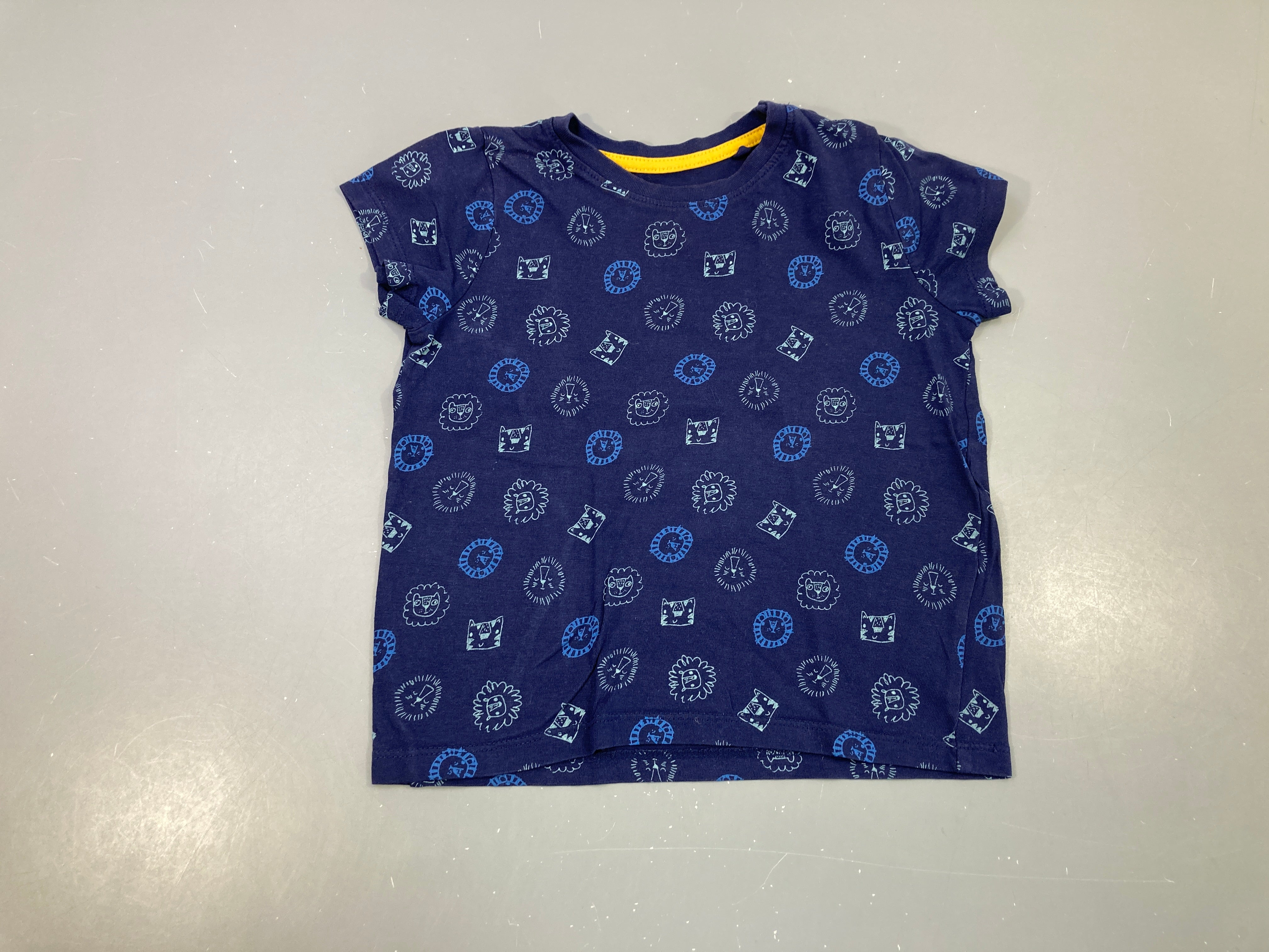 T-shirt m.c bleu foncé félins