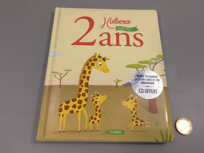 2 histoires pour mes 2 ans + CD, moins cher chez Petit Kiwi