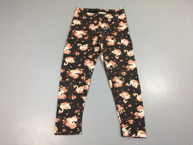 Legging bleu foncé Licornes, moins cher chez Petit Kiwi