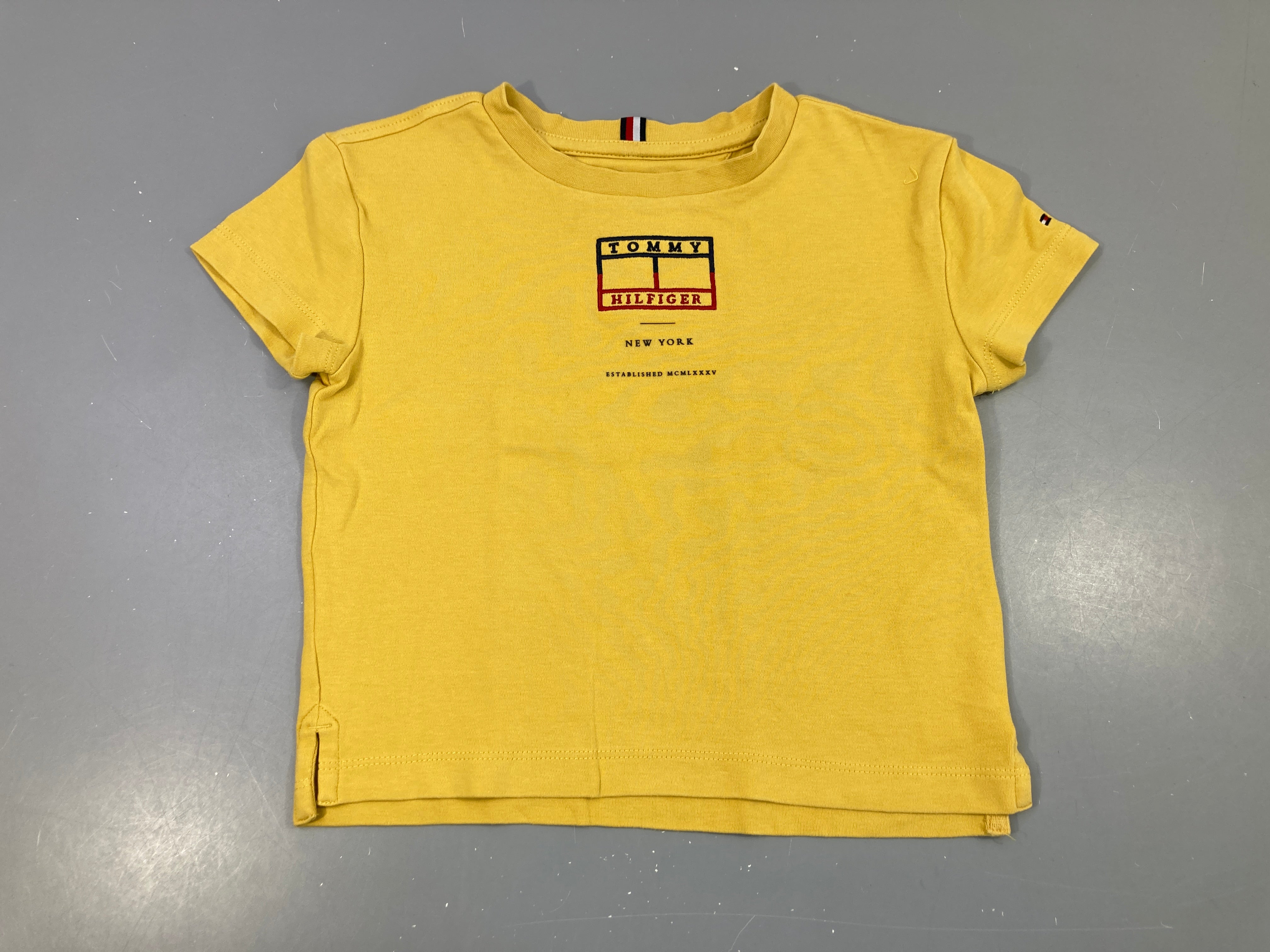 T-shirt m.c jaune tommy hilfiger