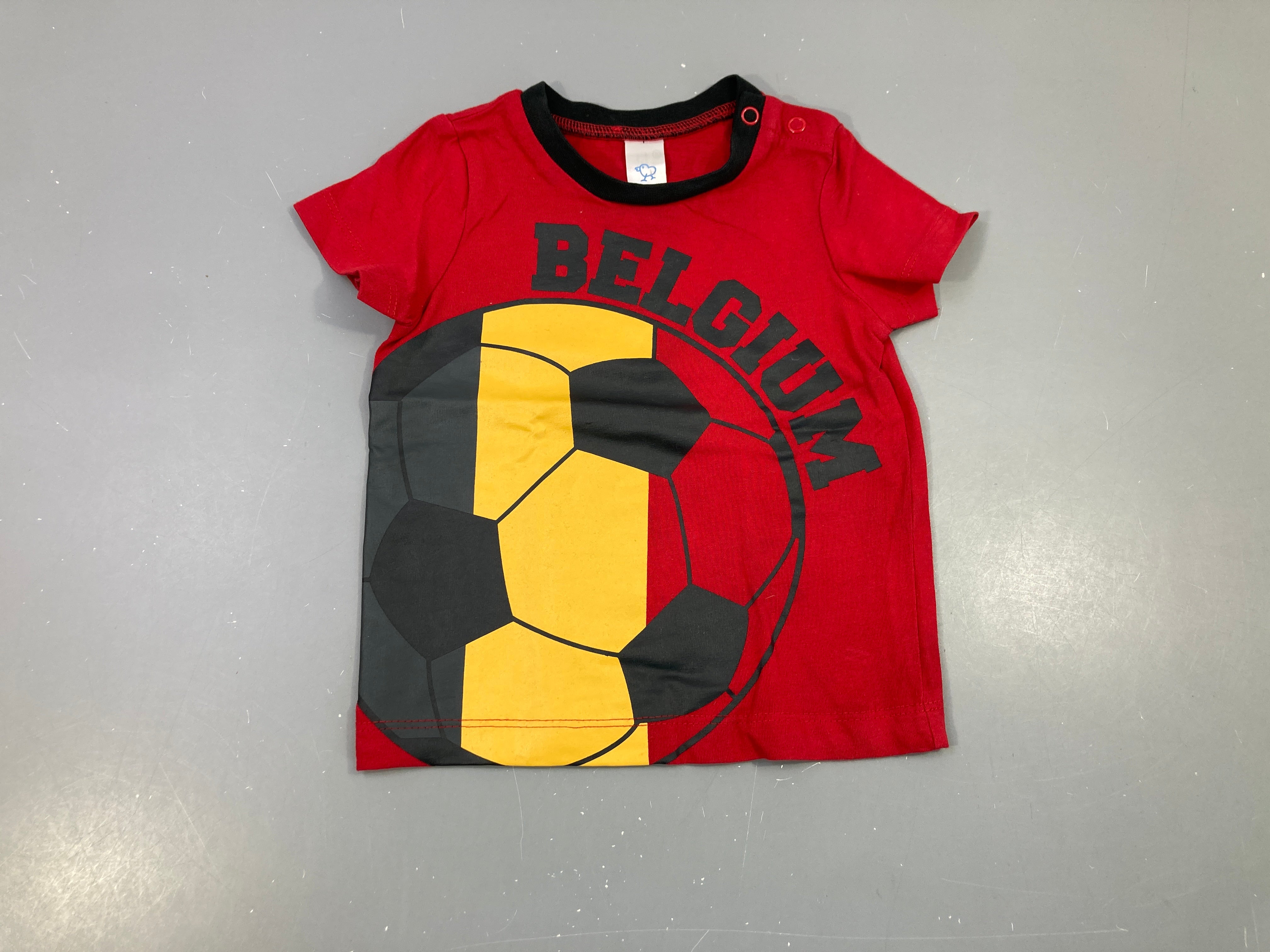 T-shirt m.c rouge foot Belgium