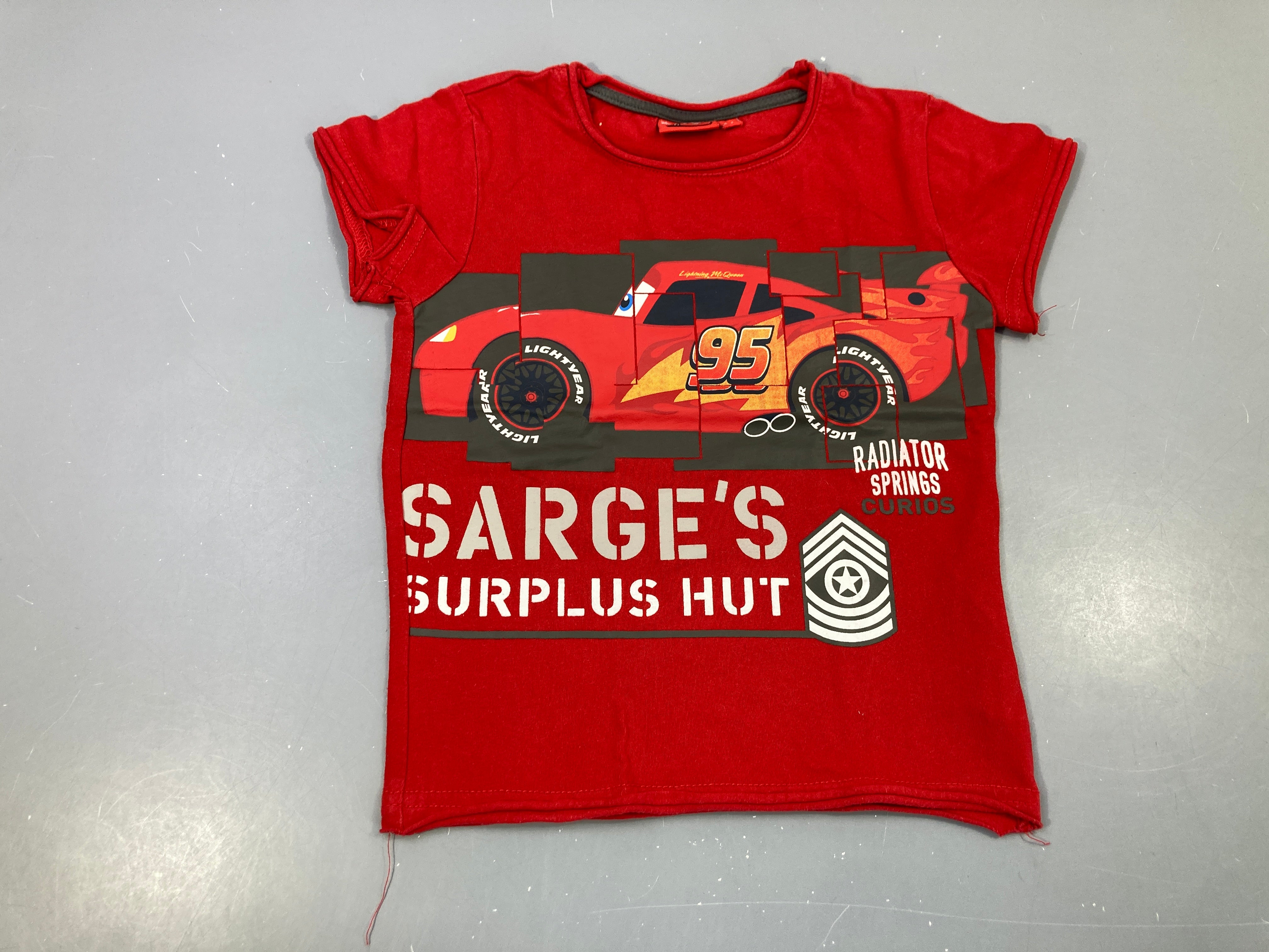 T-shirt m.c rouge Cars