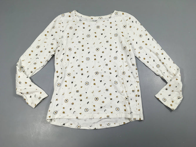 T-shirt m.l blanc boules de noel, moins cher chez Petit Kiwi