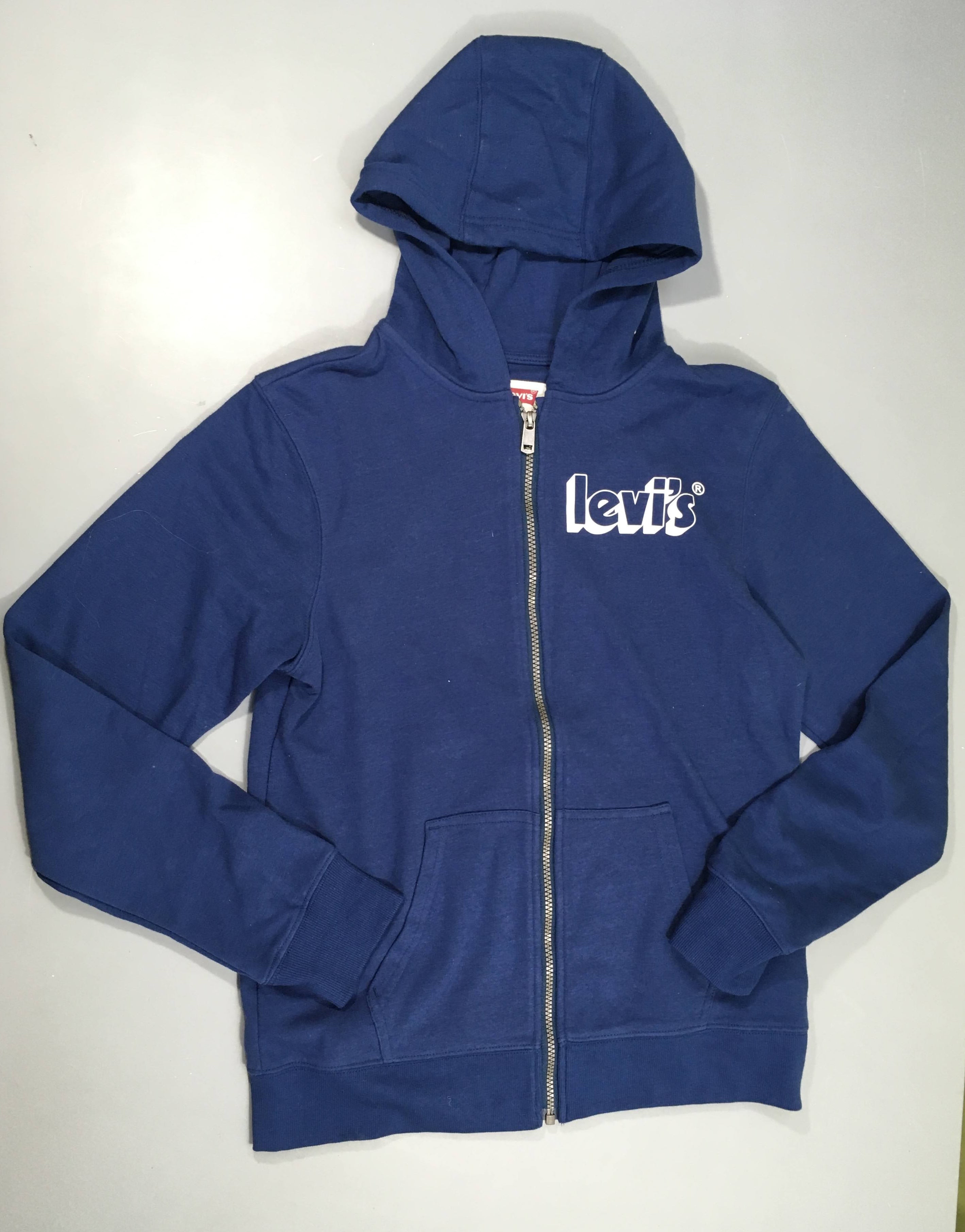 Sweat zippé à capuche bleu Levi's