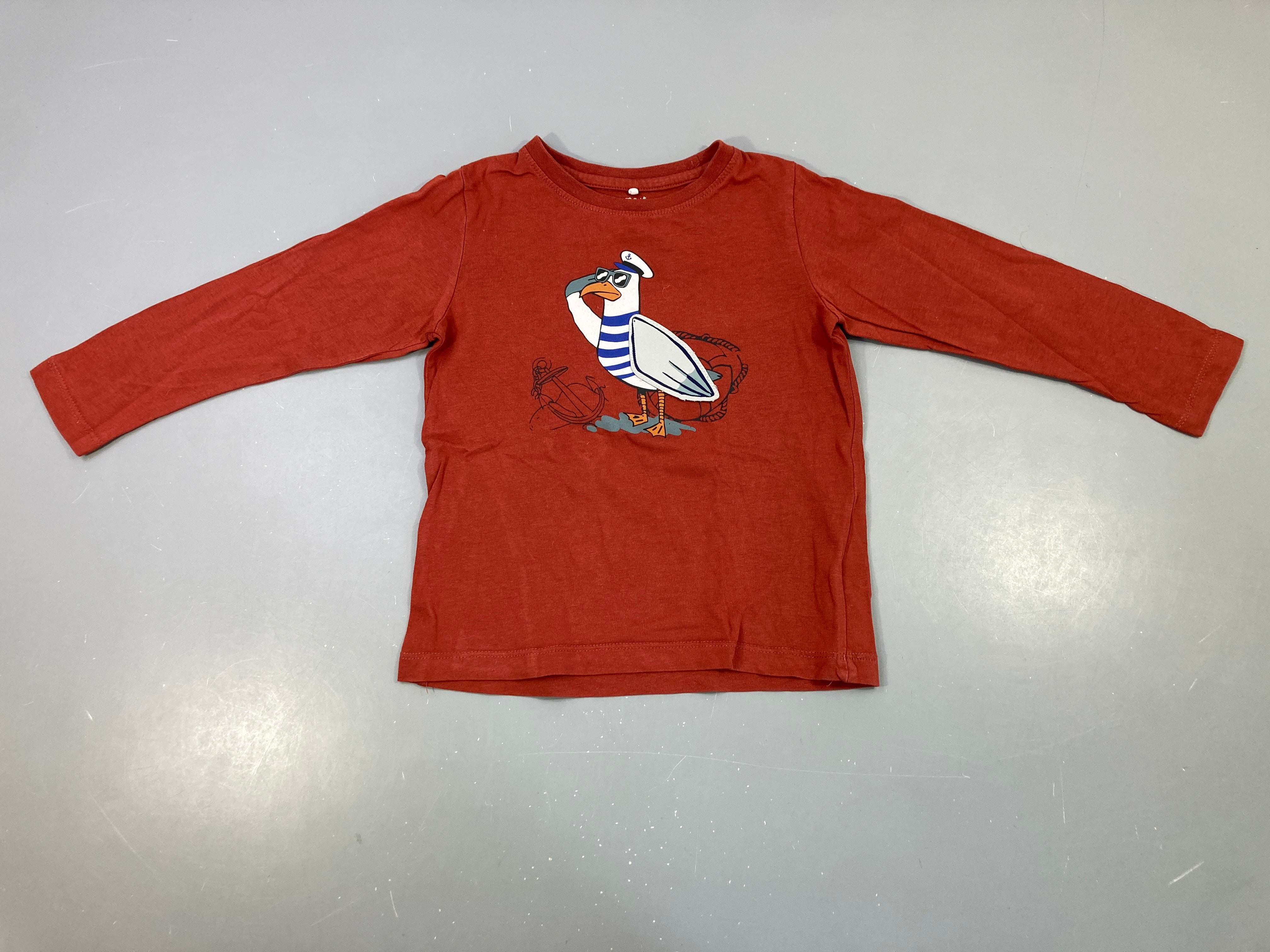 T-shirt m.l terra cotta mouette
