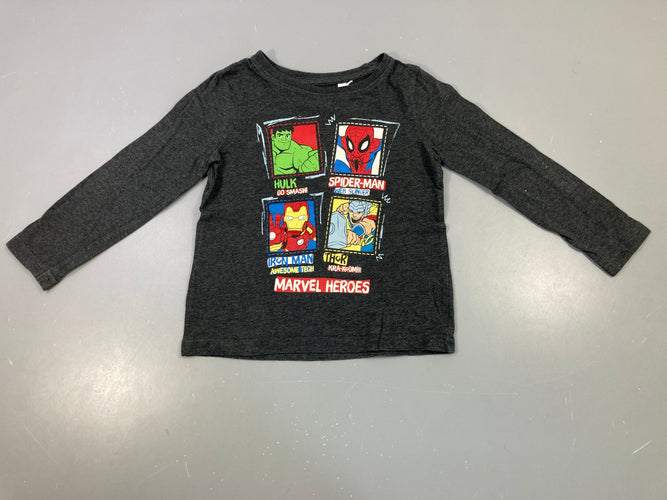 T-shirt m.l gris foncé Avengers, moins cher chez Petit Kiwi
