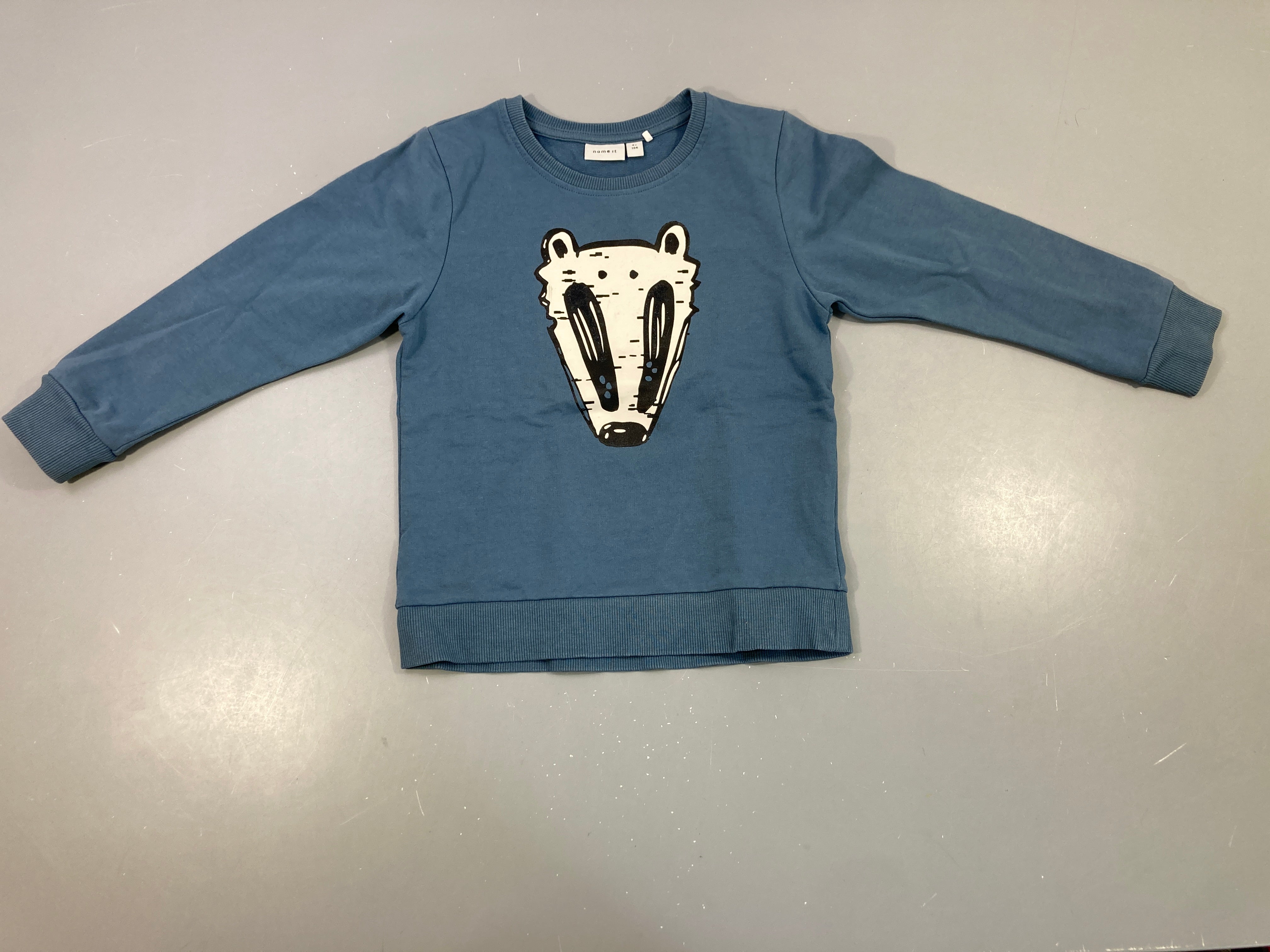 Sweat bleu blaireau