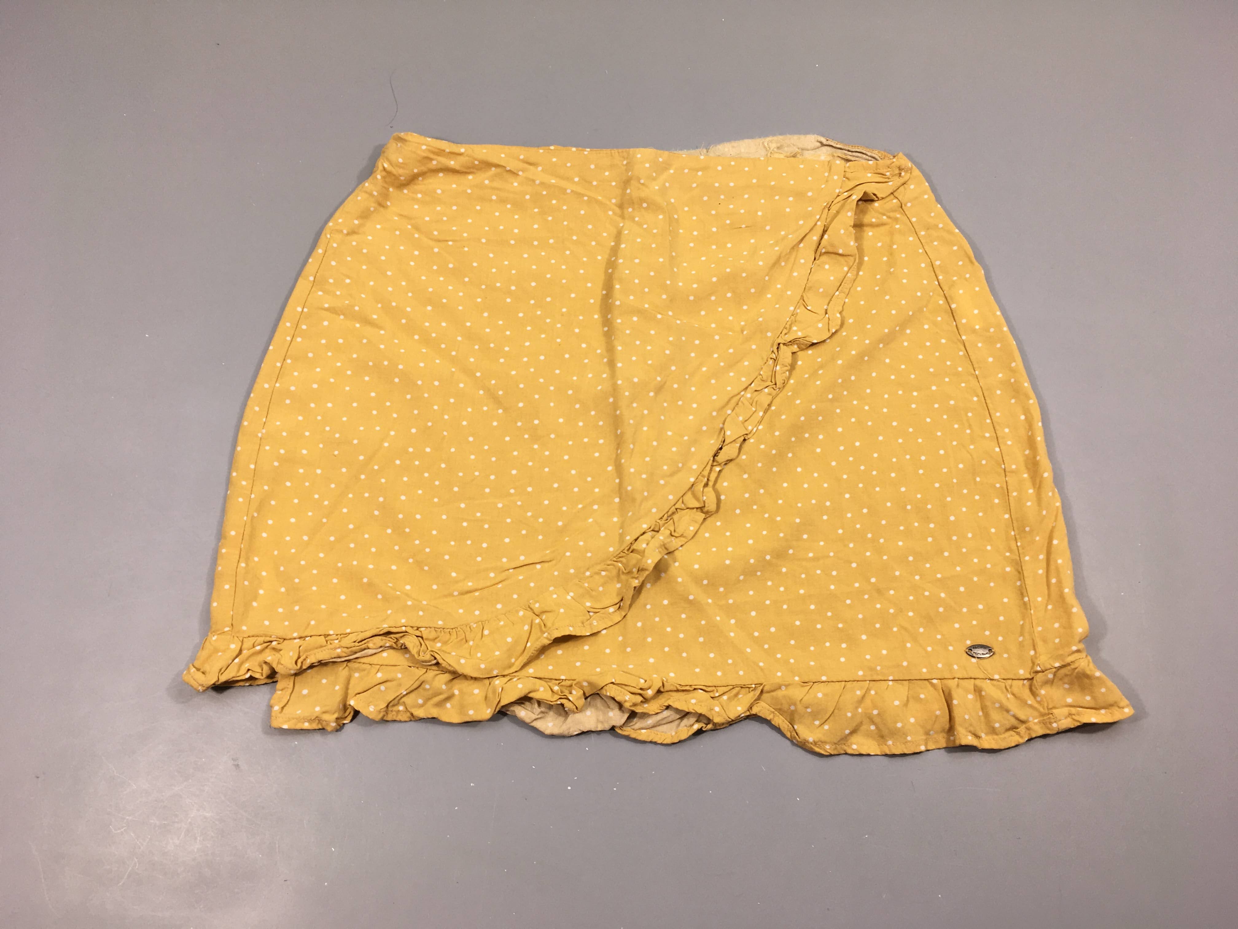 Jupe jaune pois froufrous