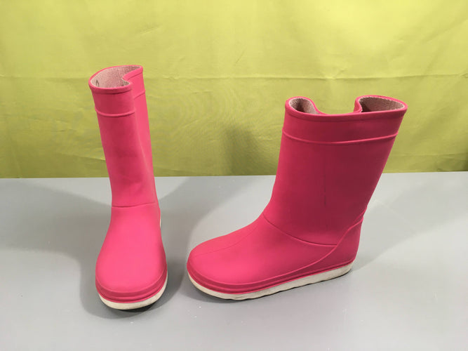Bottes de pluie rose tribord, 30-31, moins cher chez Petit Kiwi