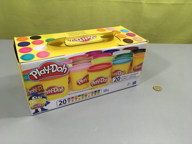 Pack de 20 pots plasticine Play-Doh, 2+, moins cher chez Petit Kiwi