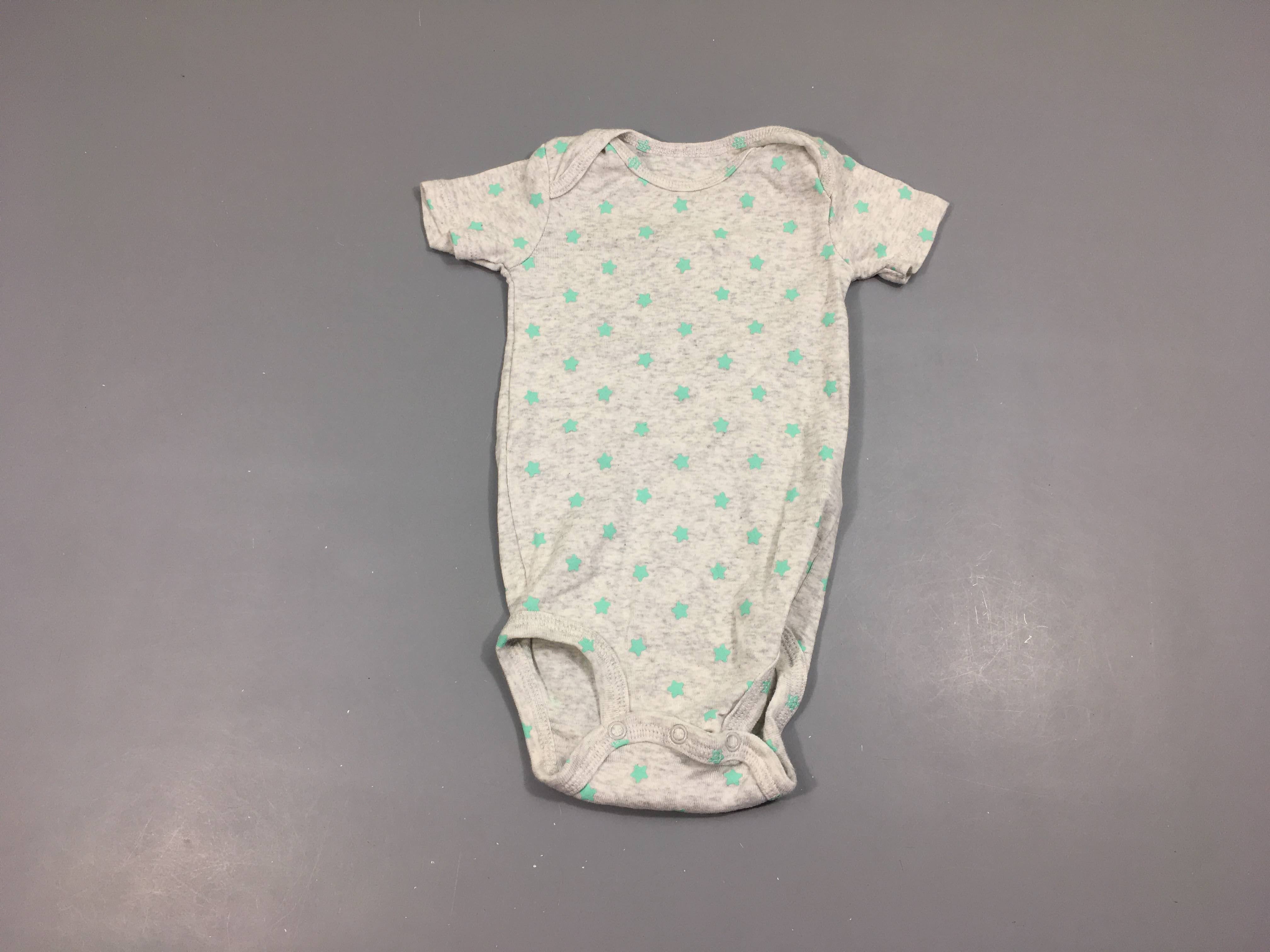 Body m.c gris étoiles turquoises