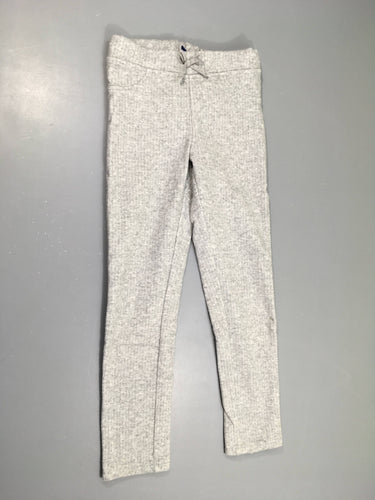 Jegging gris clair chiné noeud, bouloché, moins cher chez Petit Kiwi