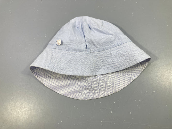 Chapeau belu très clair mini carreaux, moins cher chez Petit Kiwi