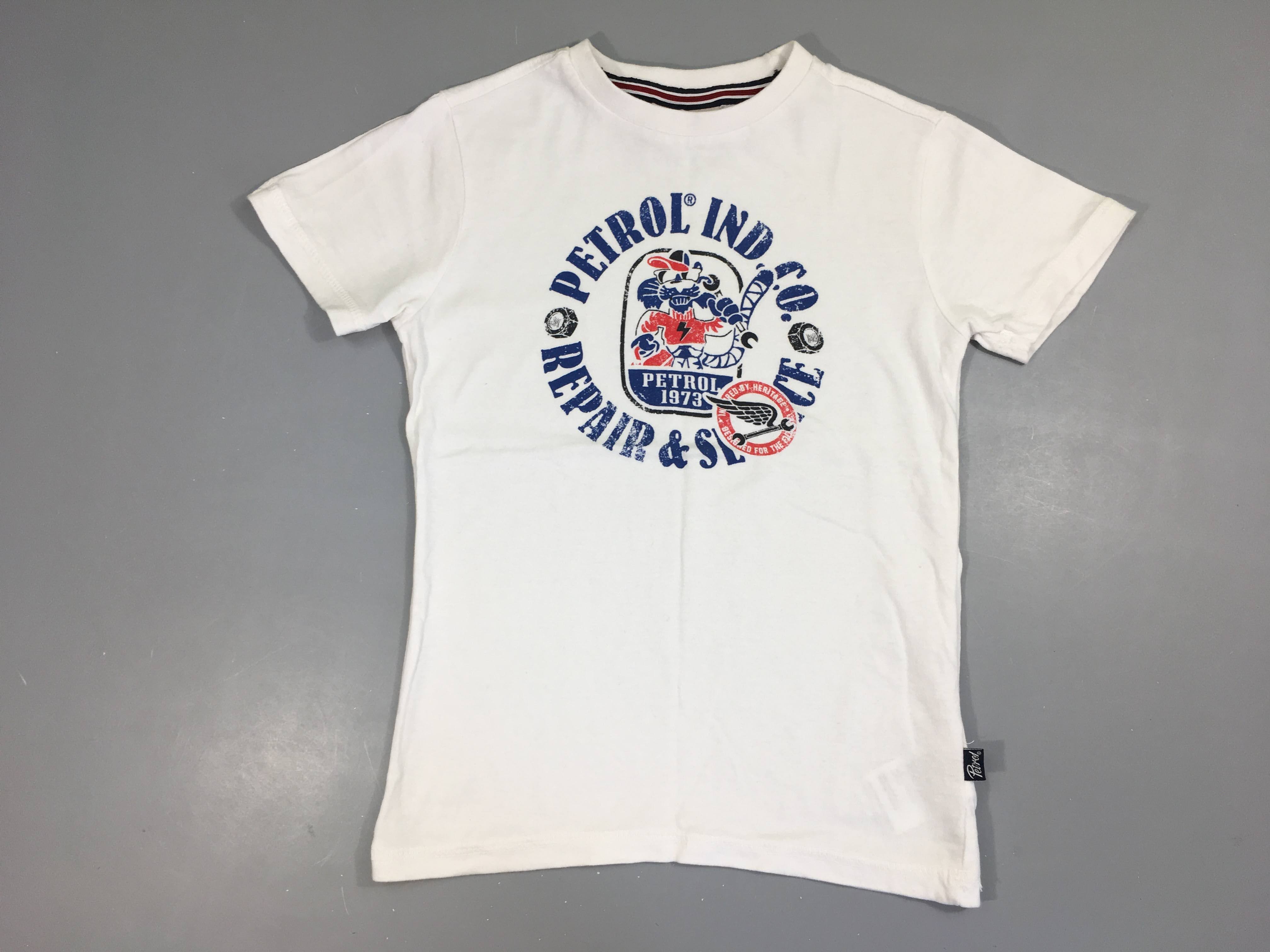 T-shirt m.c blanc petrol ind.