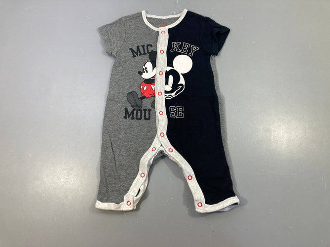 Combinaison noir/gris m.c Mickey, moins cher chez Petit Kiwi