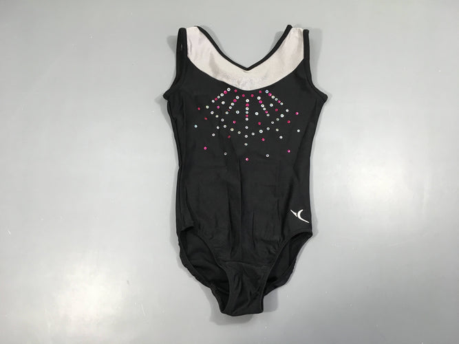 Maillot de gym noir effet sequins Taille estimée, moins cher chez Petit Kiwi