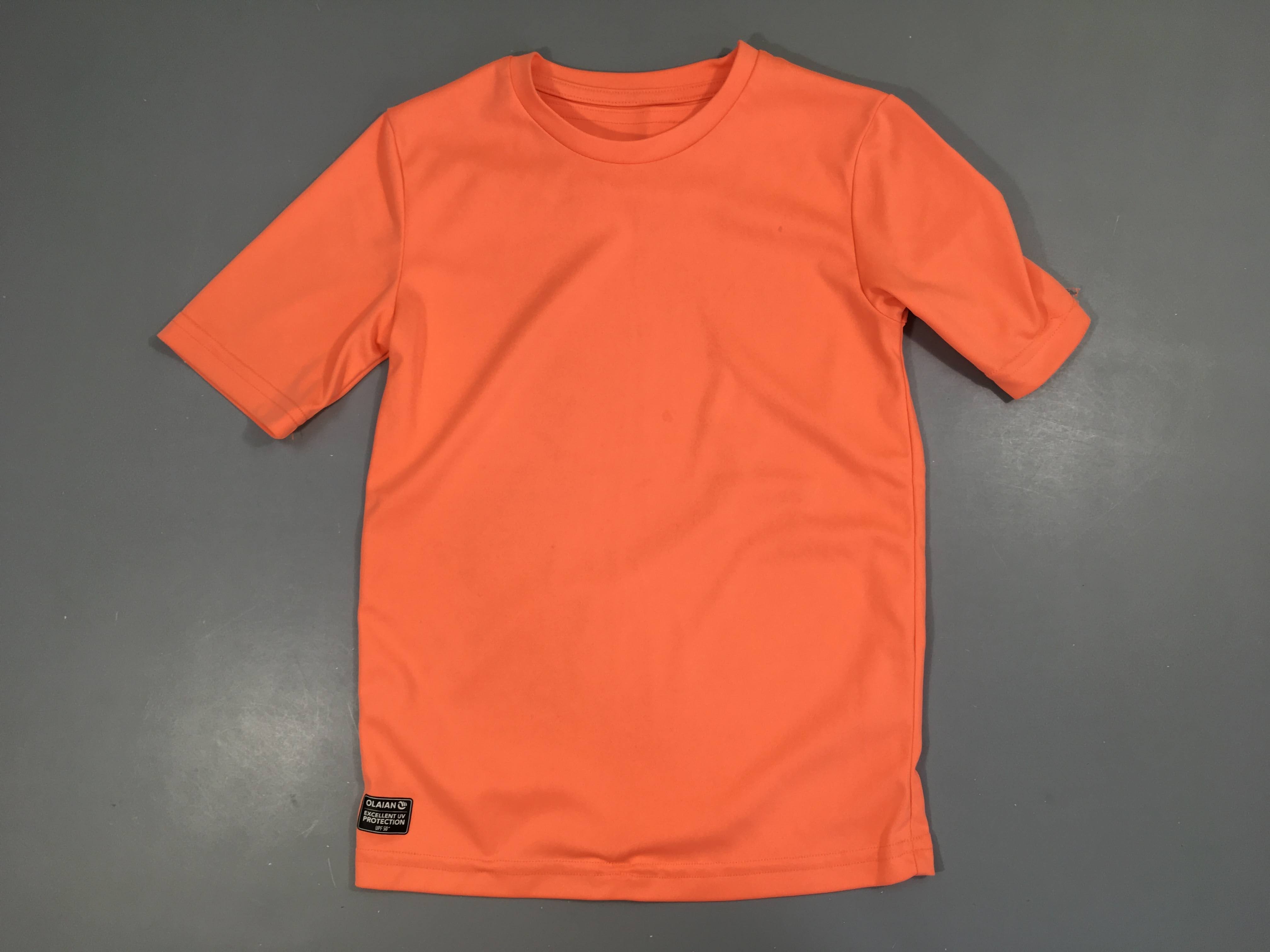 T-shirt m.c anti-uv corail légère taches avt