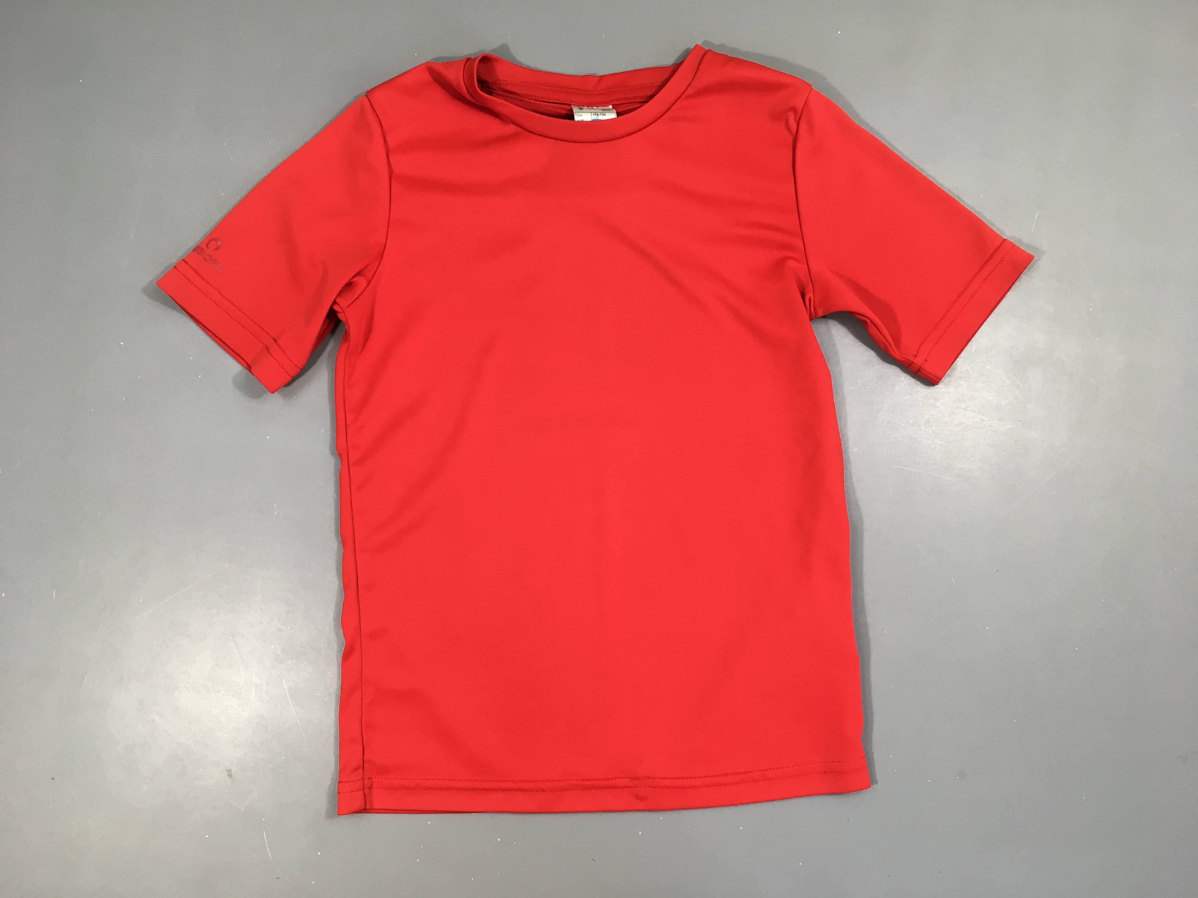 T-shirt m.c anti-uv rouge