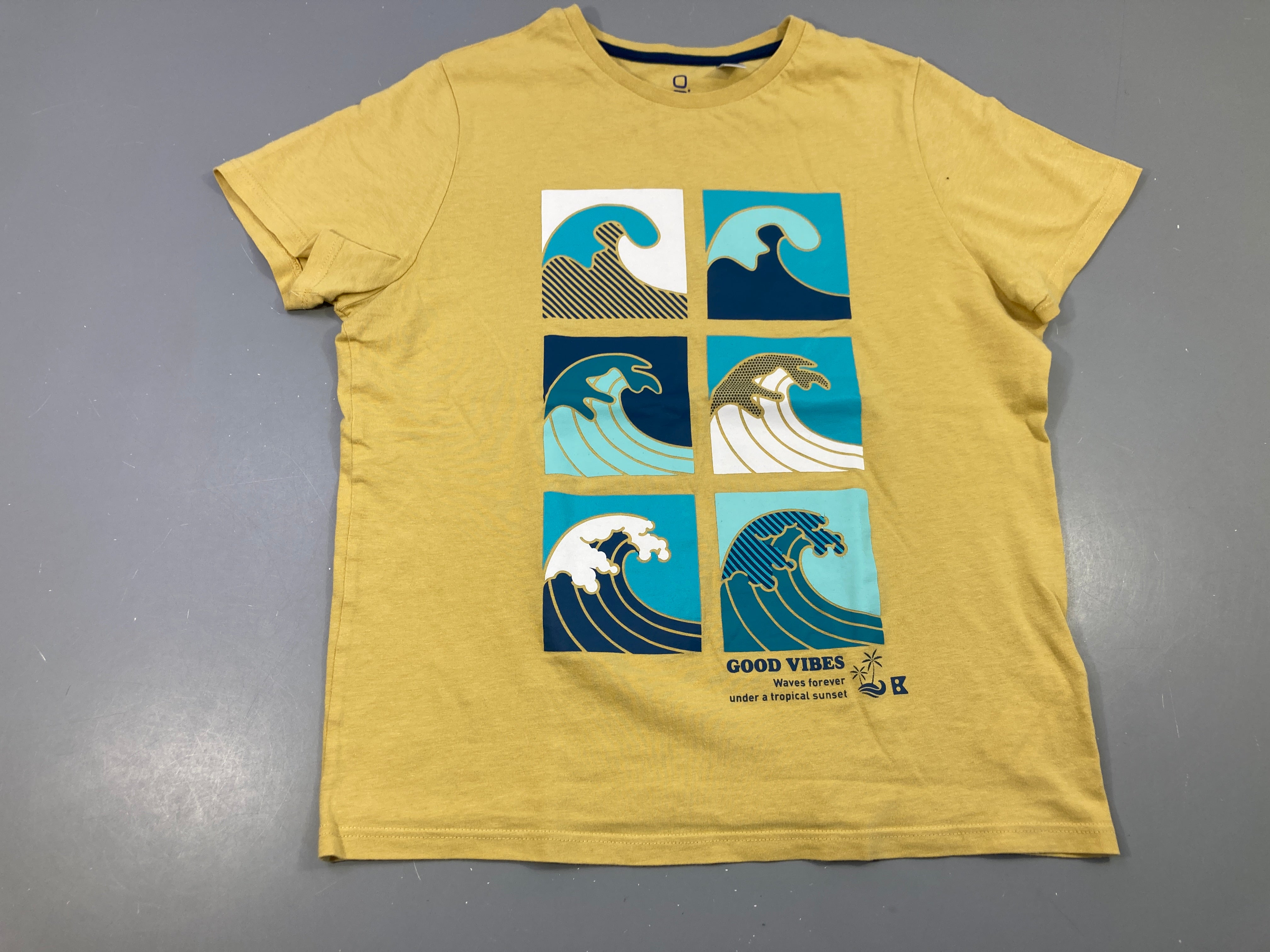 T-shirt m.c jaune vague