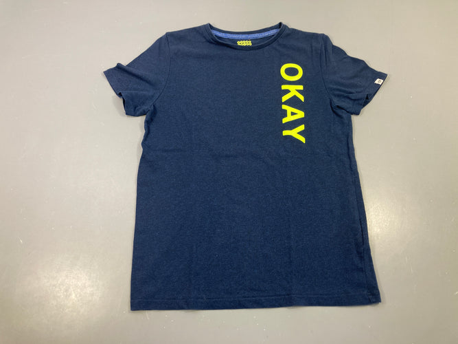 T-shirt m.c bleu foncé OKAY, moins cher chez Petit Kiwi