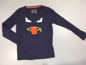 T-shirt m.l bleu foncé monstre zip langue