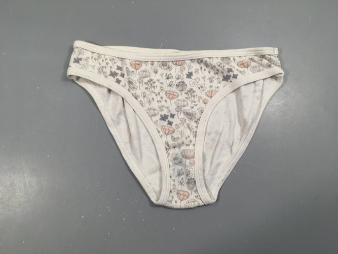 Culotte blanche fleurie, moins cher chez Petit Kiwi