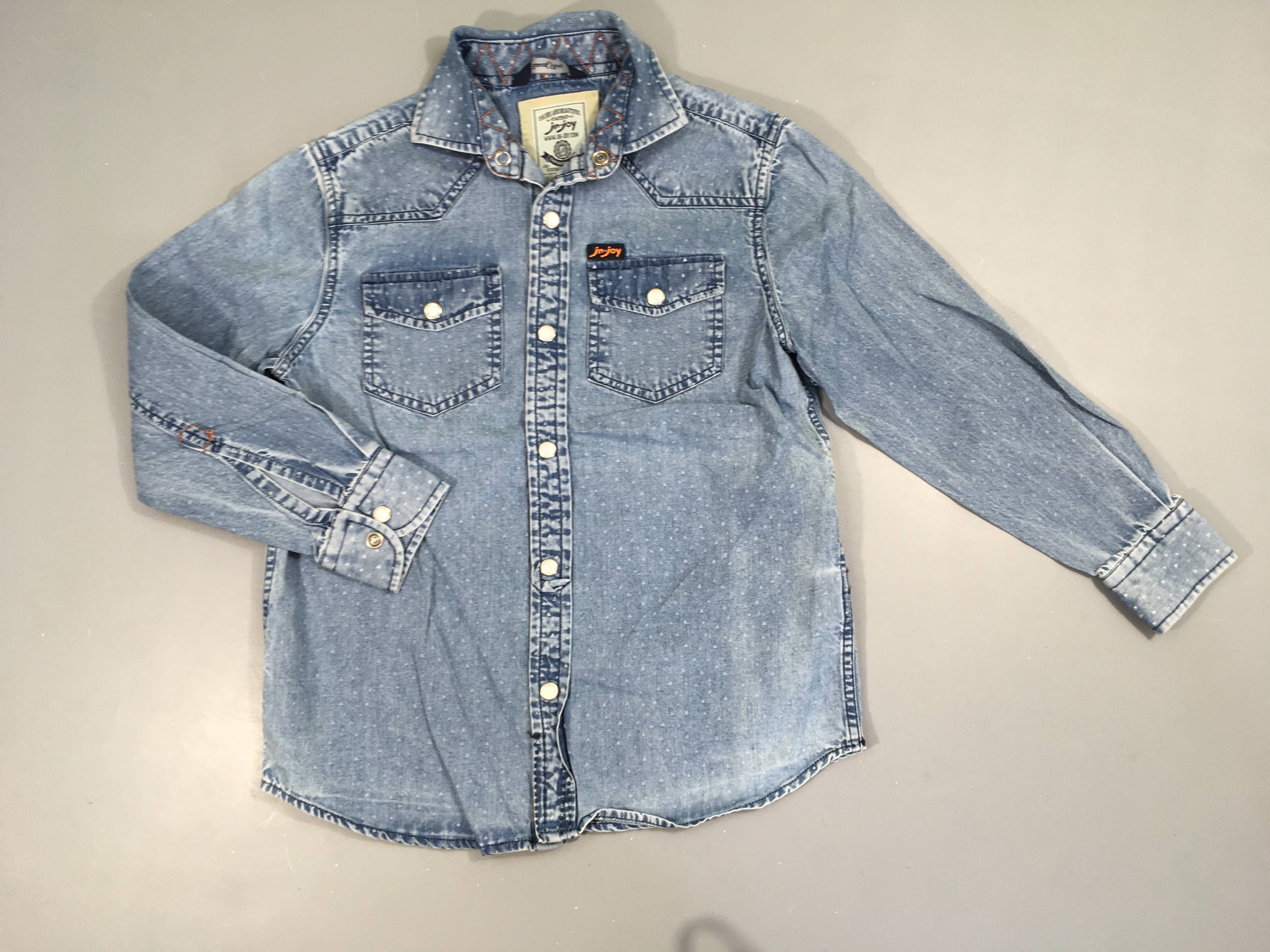 Chemise m.l denim triangles