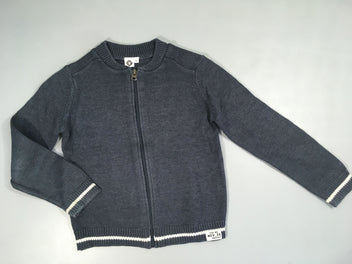 Gilet zippé bleu foncé