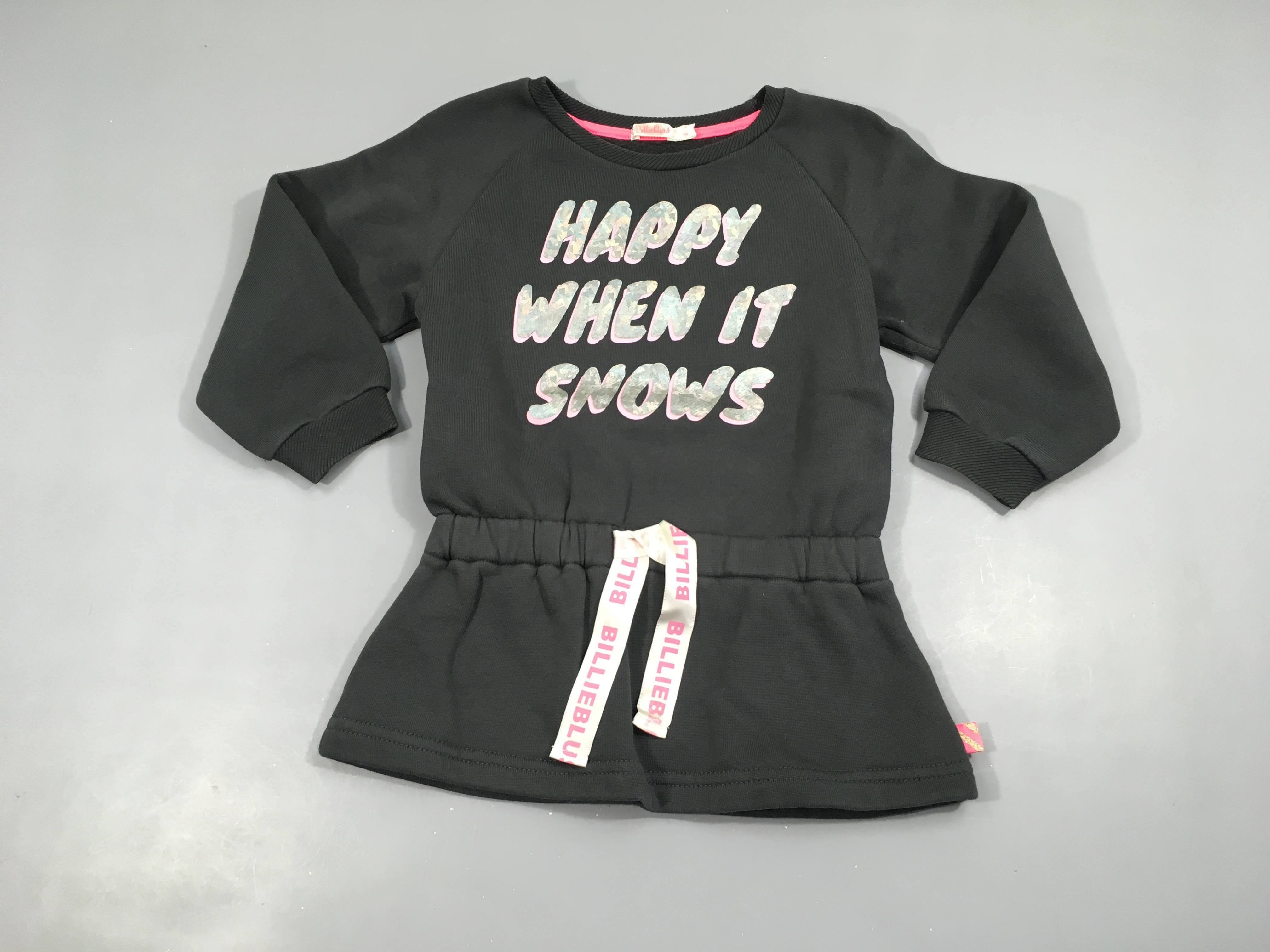 Robe sweat m.l gris foncé Happy